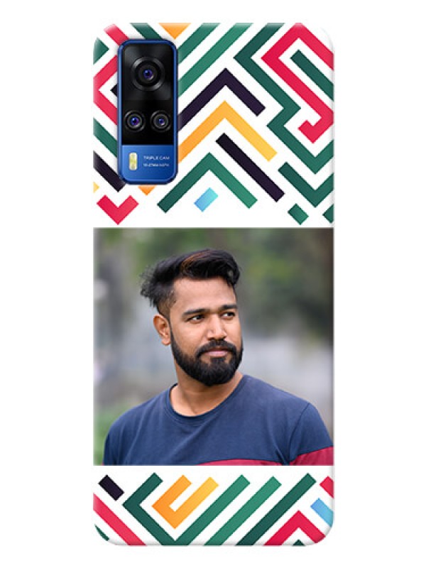 Custom Vivo Y31 Custom Mobile Case with Colorful Maze Pattern Design