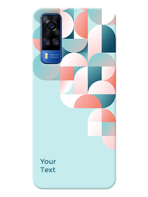 Custom Vivo Y31 Back Covers: Stylish Semi-circle Pattern Design