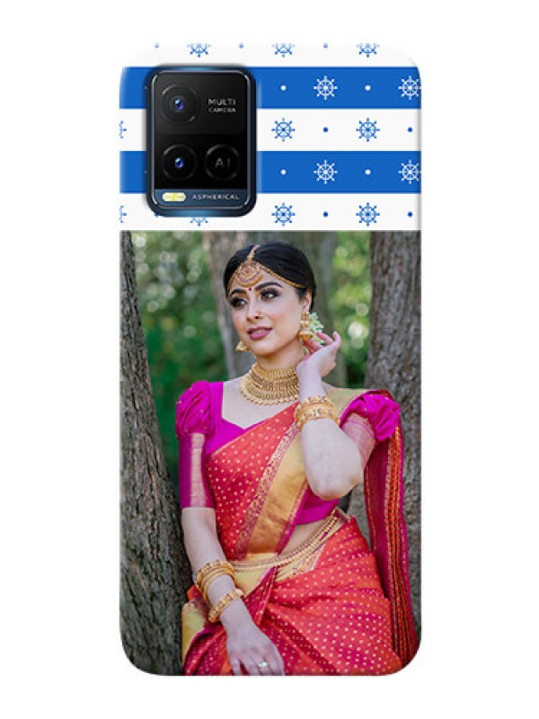 Custom Vivo Y33s custom mobile covers: Snow Pattern Design