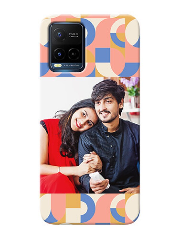 Custom Vivo Y33S Custom Phone Covers: Semi-circle Maze Pattern Design