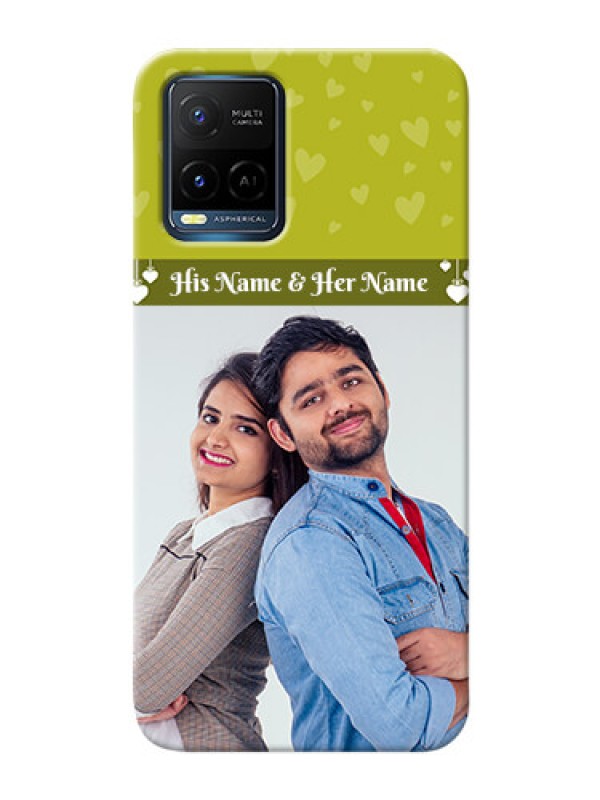 Custom Vivo Y33T custom mobile covers: You & Me Heart Design