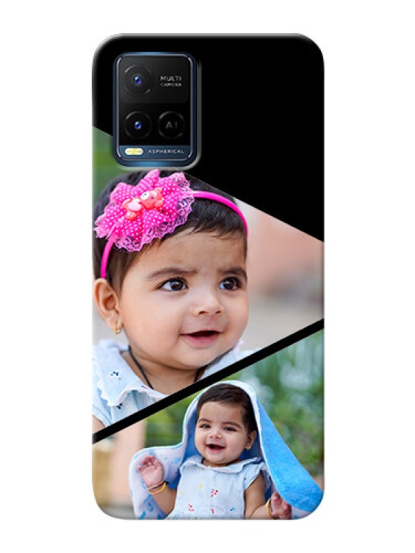 Custom Vivo Y33T mobile back covers online: Semi Cut Design