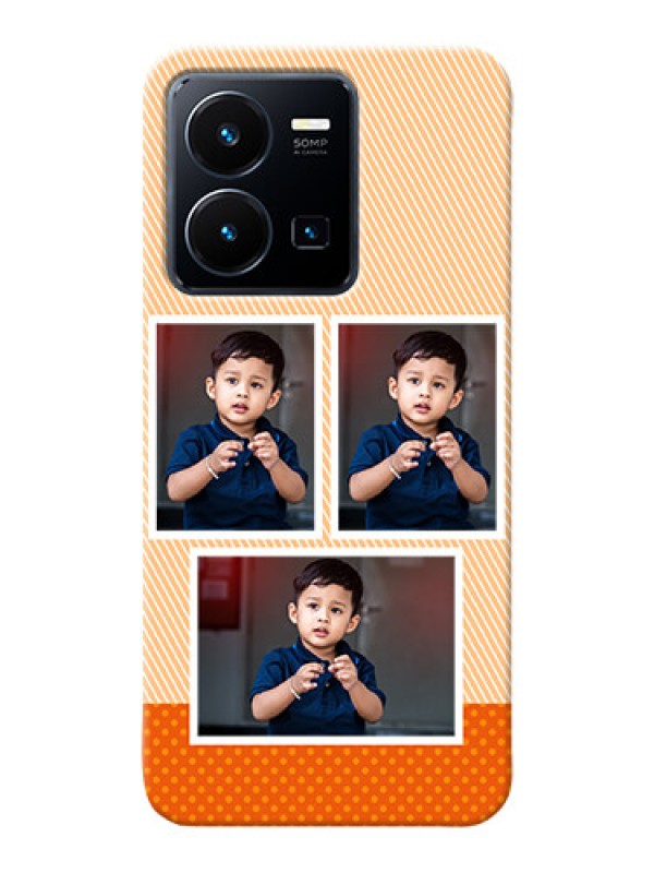 Custom Vivo Y35 2022 Mobile Back Covers: Bulk Photos Upload Design