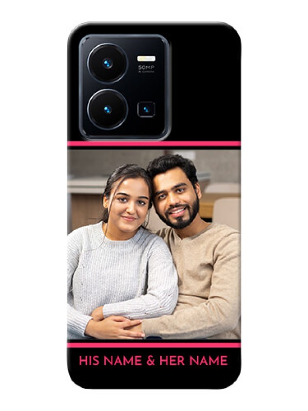 Custom Vivo Y35 2022 Mobile Covers With Add Text Design