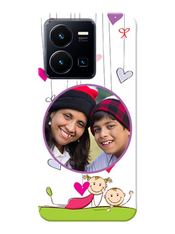 Custom Vivo Y35 2022 Mobile Cases: Cute Kids Phone Case Design