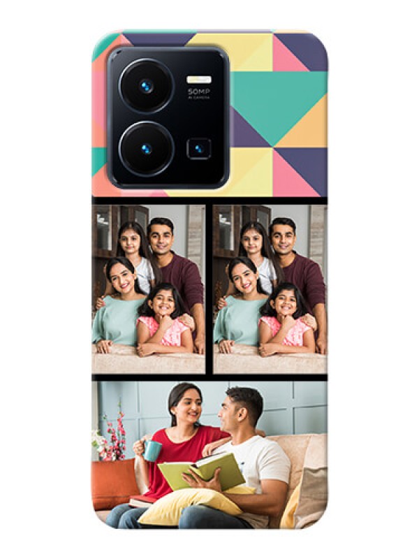 Custom Vivo Y35 2022 personalised phone covers: Bulk Pic Upload Design