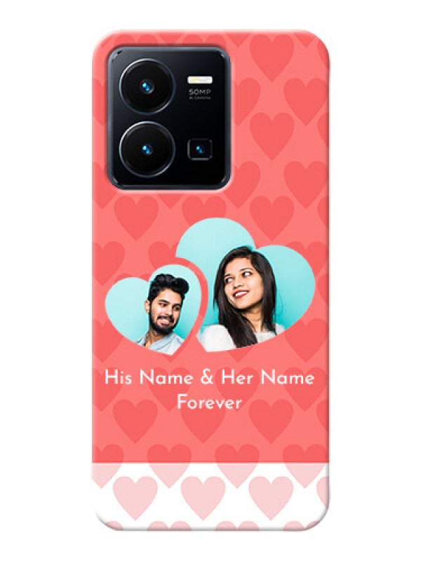 Custom Vivo Y35 2022 personalized phone covers: Couple Pic Upload Design