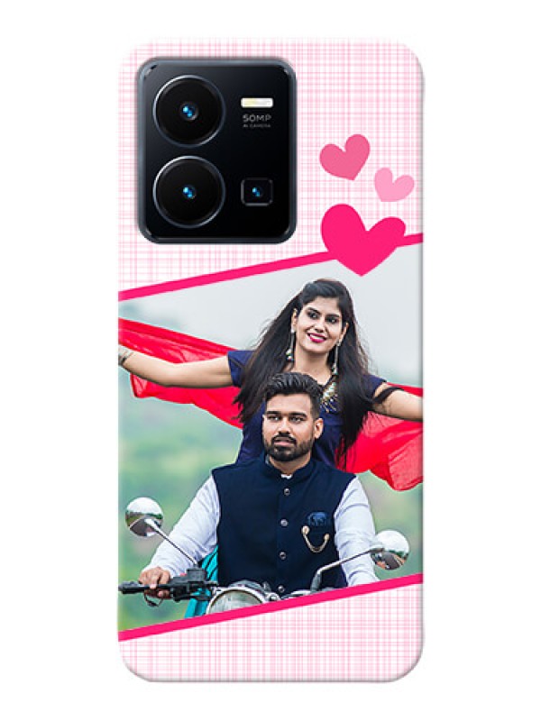Custom Vivo Y35 2022 Personalised Phone Cases: Love Shape Heart Design
