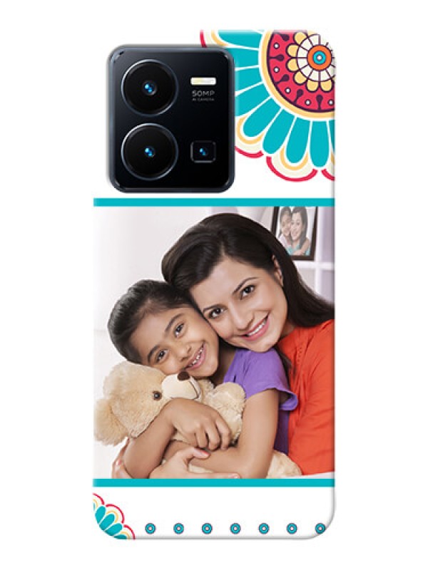 Custom Vivo Y35 2022 custom mobile phone cases: Flower Design