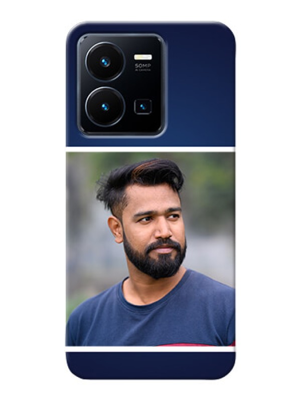 Custom Vivo Y35 2022 Mobile Cases: Simple Royal Blue Design