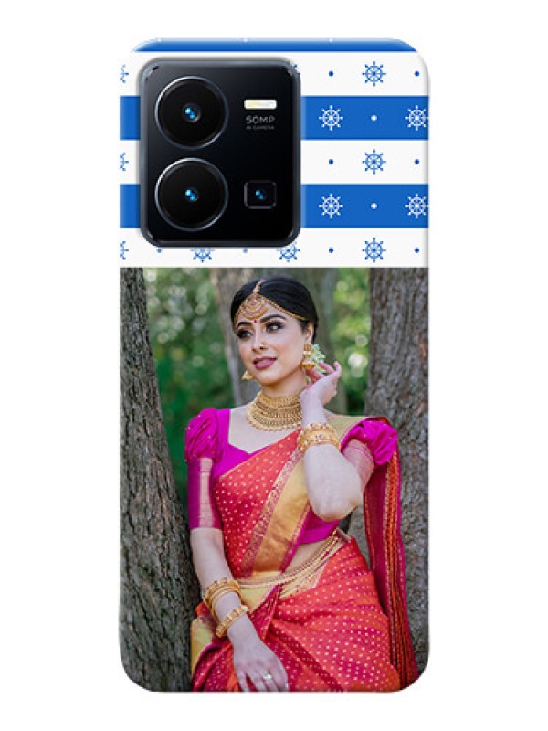 Custom Vivo Y35 2022 custom mobile covers: Snow Pattern Design