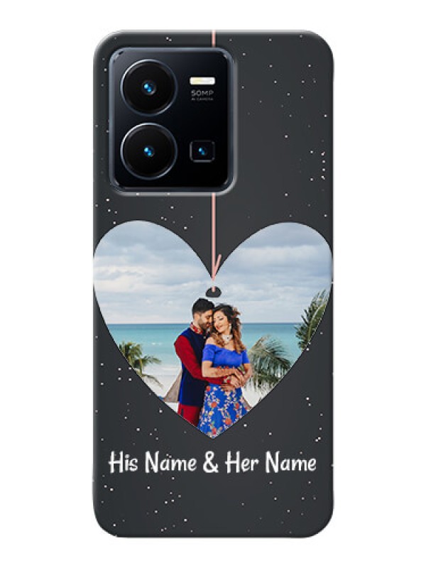 Custom Vivo Y35 2022 custom phone cases: Hanging Heart Design