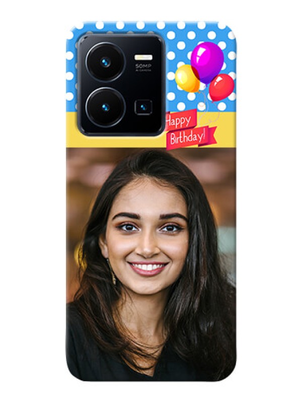 Custom Vivo Y35 2022 custom mobile back covers: Happy Birthday Design