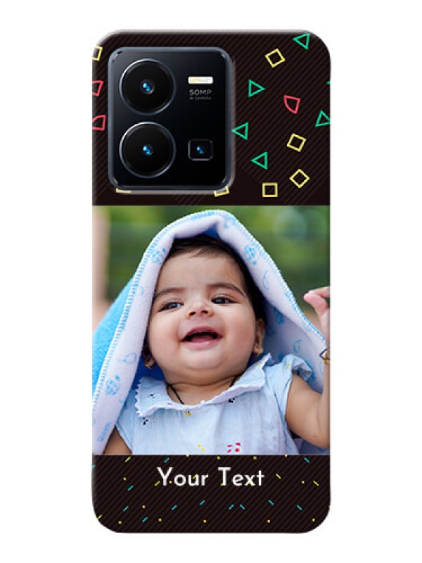 Custom Vivo Y35 2022 custom mobile cases with confetti birthday design