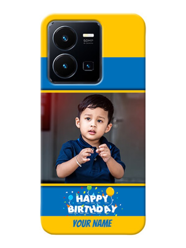 Custom Vivo Y35 2022 Mobile Back Covers Online: Birthday Wishes Design