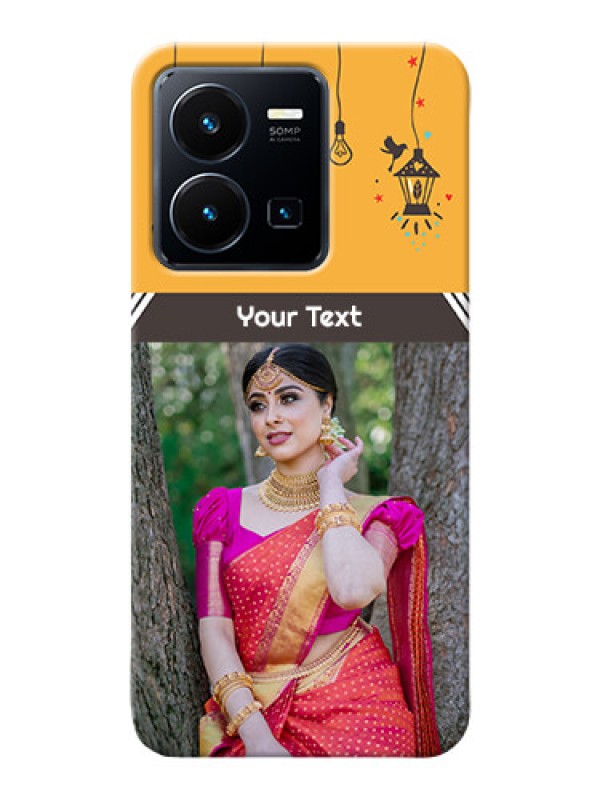 Custom Vivo Y35 2022 custom back covers with Family Picture and Icons 