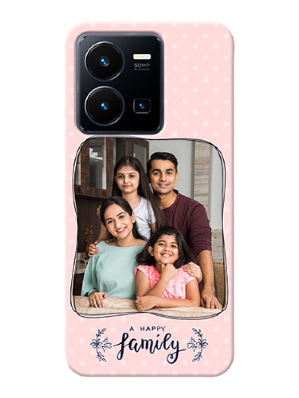 Custom Vivo Y35 2022 Personalized Phone Cases: Family with Dots Design