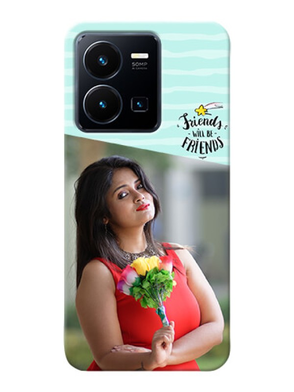 Custom Vivo Y35 2022 Mobile Back Covers: Friends Picture Icon Design