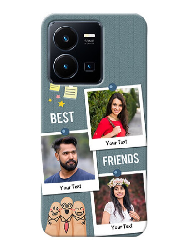 Custom Vivo Y35 2022 Mobile Cases: Sticky Frames and Friendship Design