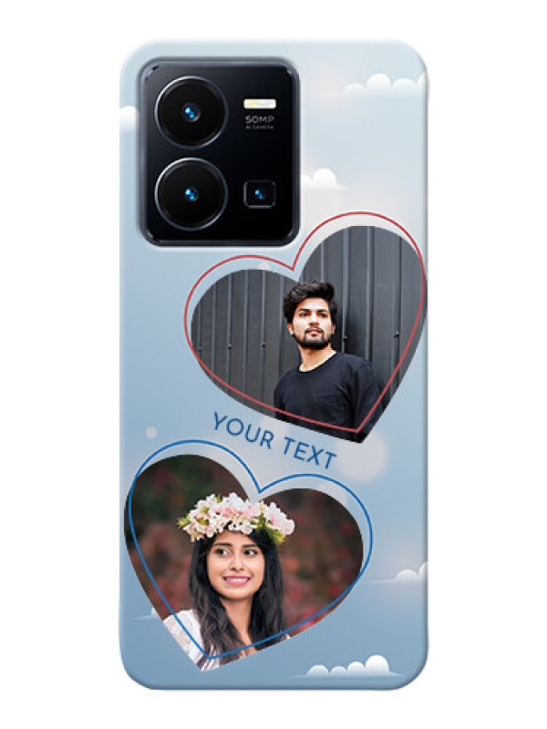 Custom Vivo Y35 2022 Phone Cases: Blue Color Couple Design 