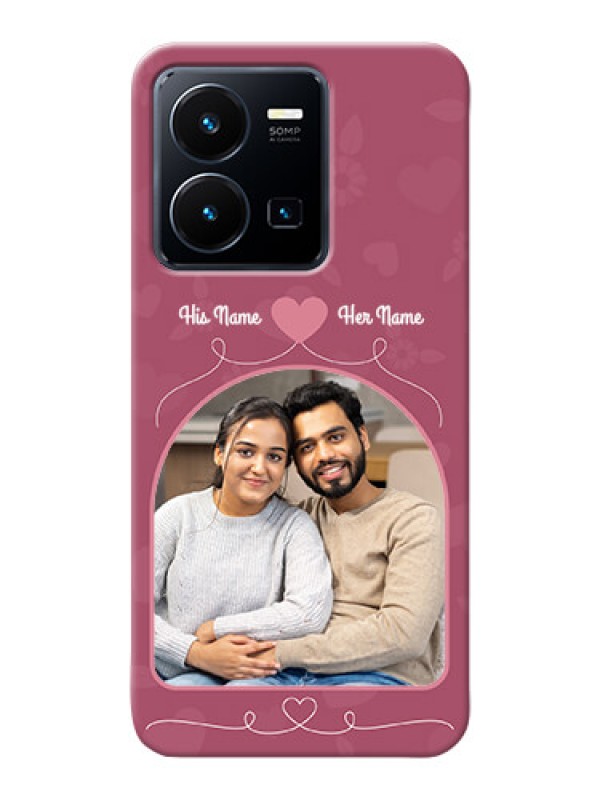Custom Vivo Y35 2022 mobile phone covers: Love Floral Design