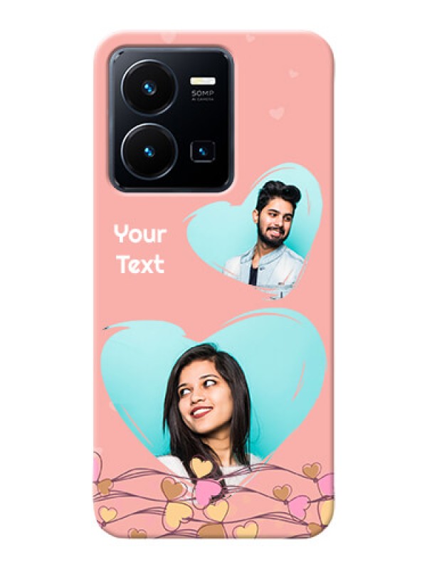 Custom Vivo Y35 2022 customized phone cases: Love Doodle Design