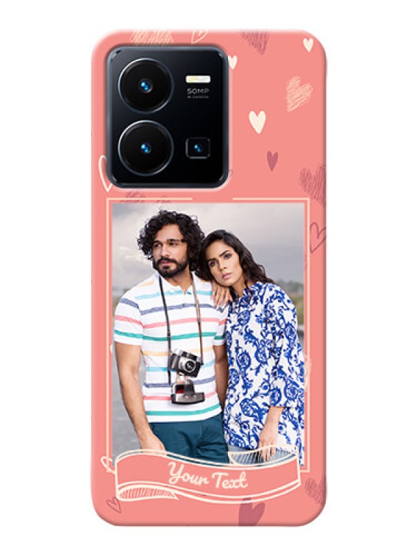 Custom Vivo Y35 2022 custom mobile phone cases: love doodle art Design