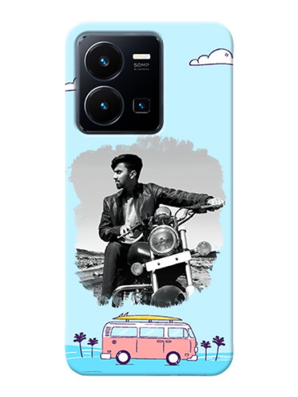 Custom Vivo Y35 2022 Mobile Covers Online: Travel & Adventure Design