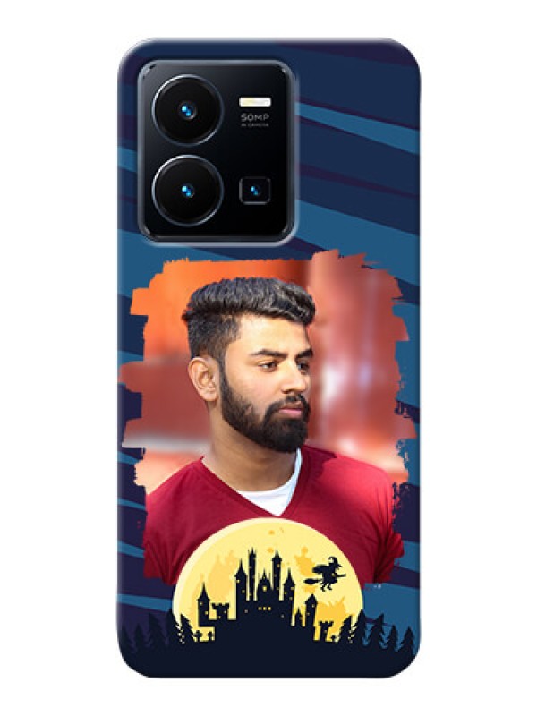 Custom Vivo Y35 2022 Back Covers: Halloween Witch Design 