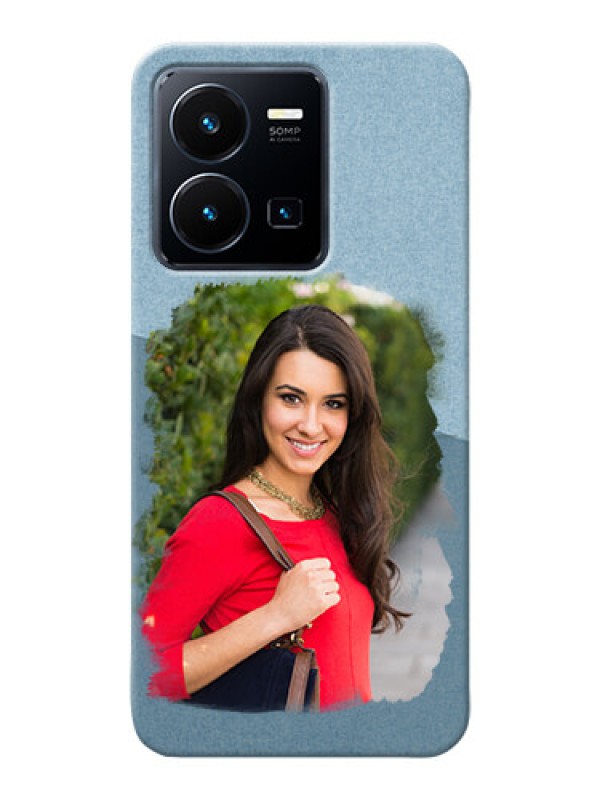 Custom Vivo Y35 2022 custom mobile phone covers: Grunge Line Art Design