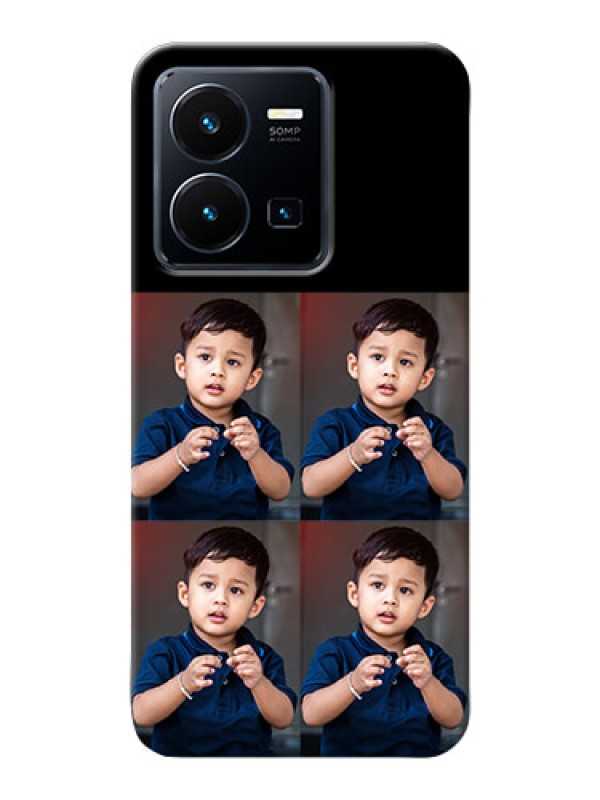Custom Vivo Y35 2022 4 Image Holder on Mobile Cover