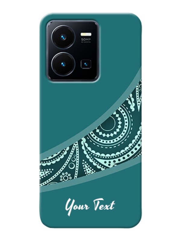 Custom Vivo Y35 2022 Custom Phone Covers: semi visible floral Design