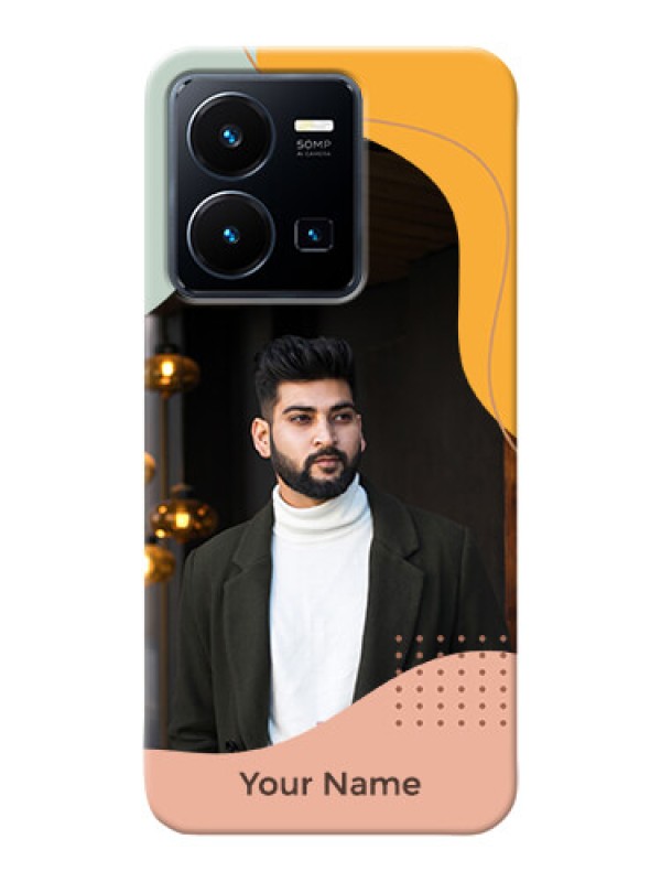 Custom Vivo Y35 2022 Custom Phone Cases: Tri-coloured overlay design