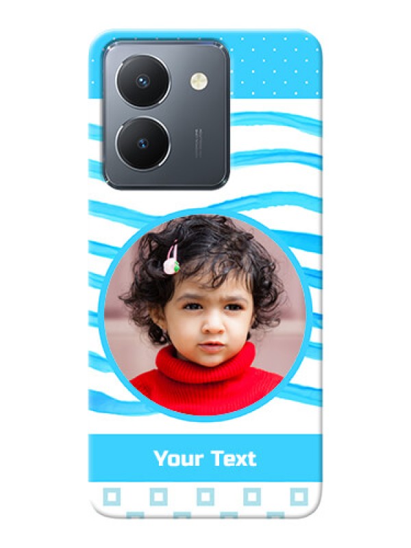 Custom Vivo Y36 phone back covers: Simple Blue Case Design