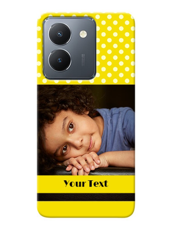 Custom Vivo Y36 Custom Mobile Covers: Bright Yellow Case Design