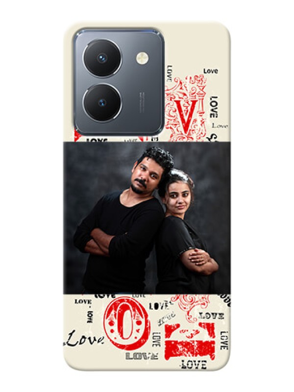 Custom Vivo Y36 mobile cases online: Trendy Love Design Case