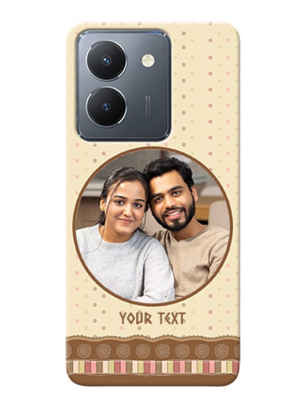 Custom Vivo Y36 Mobile Cases: Brown Dotted Mobile Case Design