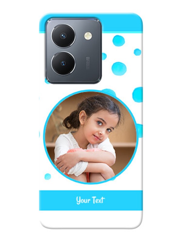 Custom Vivo Y36 Custom Phone Covers: Blue Bubbles Pattern Design
