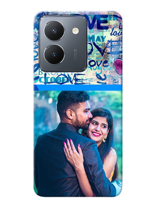 Custom Vivo Y36 Mobile Covers Online: Colorful Love Design