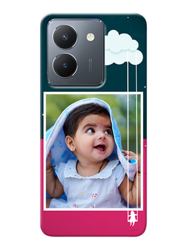 Custom Vivo Y36 custom phone covers: Cute Girl with Cloud Design