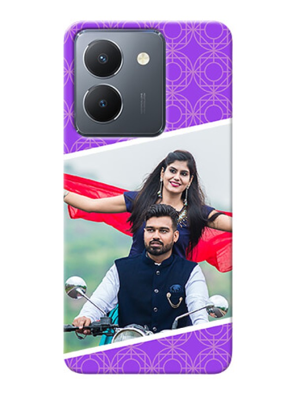 Custom Vivo Y36 mobile back covers online: violet Pattern Design