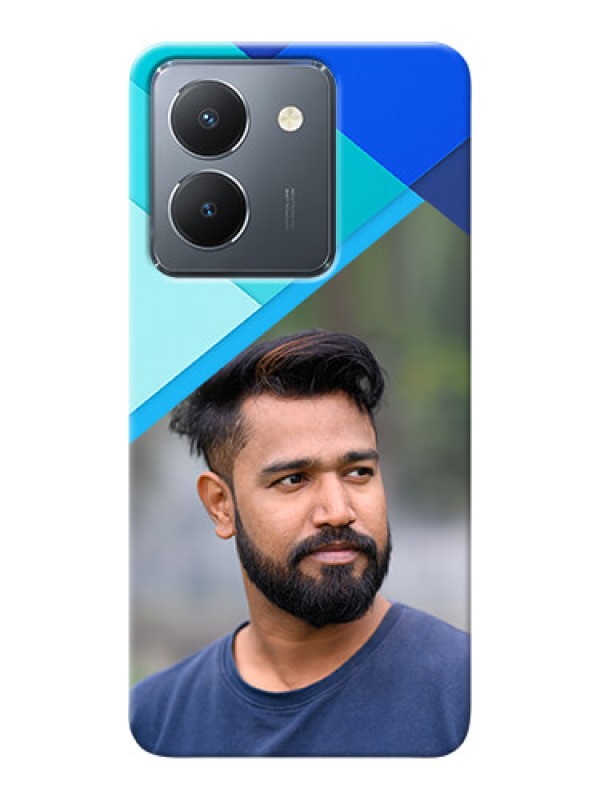 Custom Vivo Y36 Phone Cases Online: Blue Abstract Cover Design