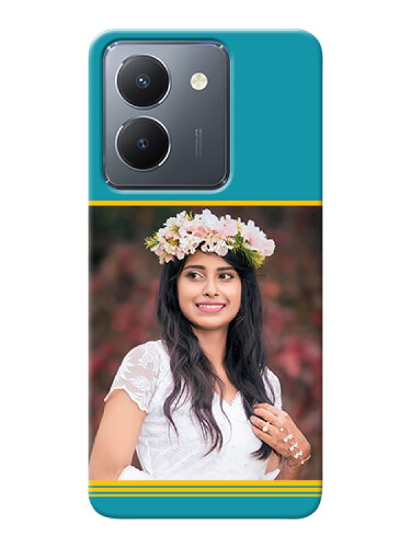 Custom Vivo Y36 personalized phone covers: Yellow & Blue Design