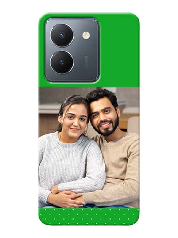 Custom Vivo Y36 Personalised mobile covers: Green Pattern Design