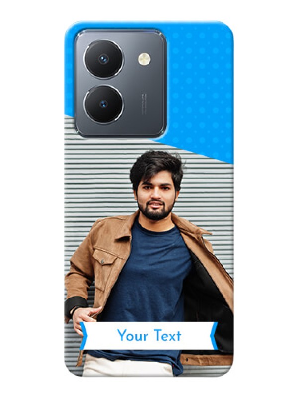 Custom Vivo Y36 Personalized Mobile Covers: Simple Blue Color Dotted Design