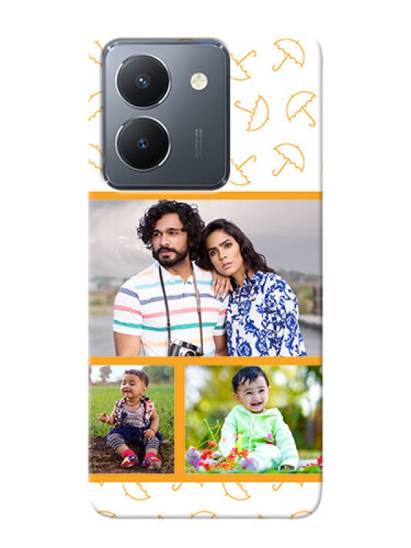 Custom Vivo Y36 Personalised Phone Cases: Yellow Pattern Design
