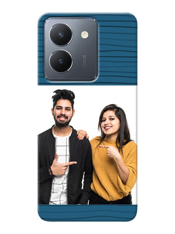 Custom Vivo Y36 Custom Phone Cases: Blue Pattern Cover Design