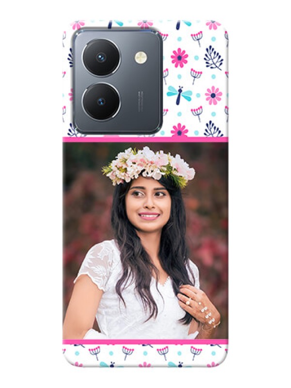 Custom Vivo Y36 Mobile Covers: Colorful Flower Design