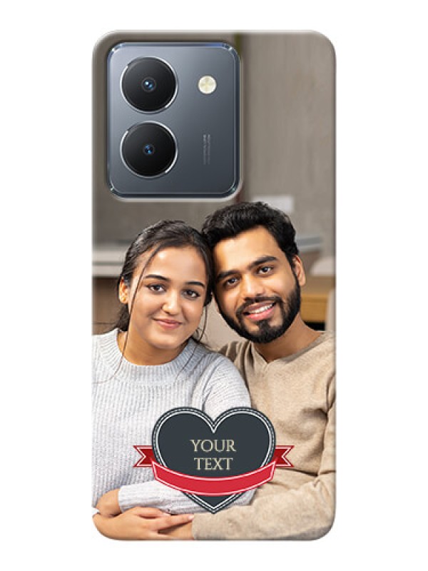 Custom Vivo Y36 mobile back covers online: Just Married Couple Design