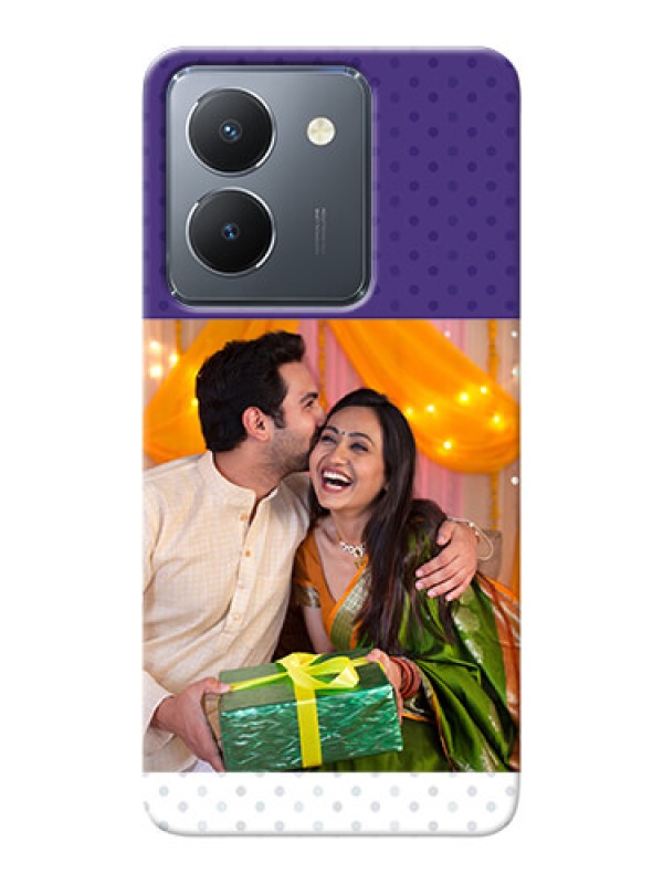 Custom Vivo Y36 mobile phone cases: Violet Pattern Design